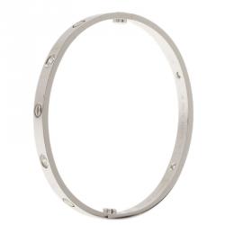 مملوكة مسبقًا أسورة كارتييه لاف 4 دياموندز ذهب أبيض 18سم