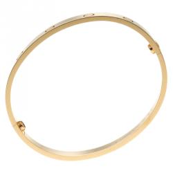 Pre Owned Cartier Love 18k Yellow Gold Bracelet 18cm