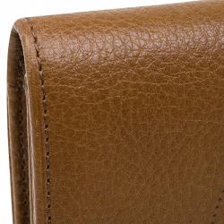 مملوكة مسبقًا Cartier Tan Leather Marcello Tri-fold Wallet