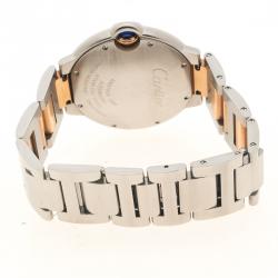 مملوكة مسبقًا Cartier Mother of Pearl Stainless Steel Ballon Bleu De Cartier Women's Wristwatch 36 mm