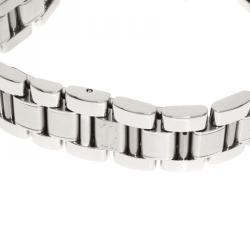 Pre Owned Cartier Silver Stainless Steel Must 21 Women's Wristwatch 28MM