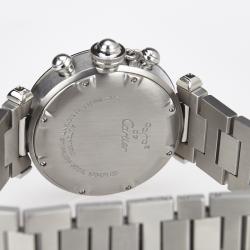 Pre Owned Cartier Silver Stainless Steel Pasha C Women's Wristwatch 36MM