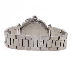Pre Owned Cartier White Stainless Steel Pacha C Women's Wristwatch 35MM