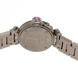 مملوكة مسبقًا ساعة يد نسائية كارتييه ميس باشا ستينلس ستيل وردي 27 مم