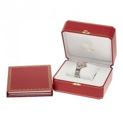 مملوكة مسبقًا ساعة يد نسائية كارتييه ميس باشا ستينلس ستيل وردي 27 مم