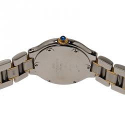 Pre Owned Cartier Silver Gold-Plated Stainless Steel Must 21 Women's Wristwatch 30MM