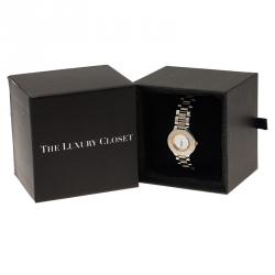 Pre Owned Cartier Silver Gold-Plated Stainless Steel Must 21 Women's Wristwatch 30MM