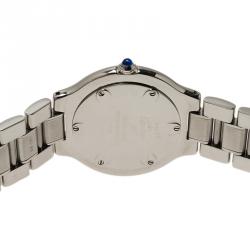 Pre Owned Cartier Silver Stainless Steel Must 21 Women's Wristwatch 30MM