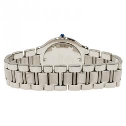 Pre Owned Cartier Silver Stainless Steel Must 21 Women's Wristwatch 30MM