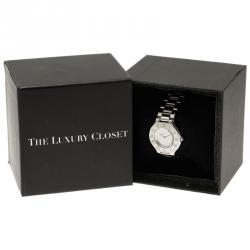 Pre Owned Cartier Silver Stainless Steel Must 21 Women's Wristwatch 30MM