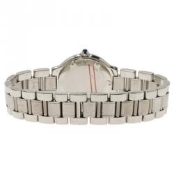 مملوكة مسبقًا ساعة يد نسائية كارتييه ماست 21 دو كارتييه ستانلس ستيل فضية 27مم