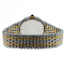 Pre Owned Cartier Cream Stainless Steel Must 21 Women's Wristwatch 28MM
