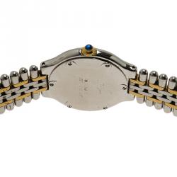 Pre Owned Cartier Silver Stainless Steel Must 21 Women's Wristwatch 28MM