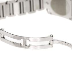 Pre Owned Cartier White Stainless Steel Tank Francaise Women's Wristwatch 20MM