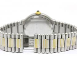 Pre Owned Cartier White Stainless Steel Must 21 Women's Wristwatch 28MM
