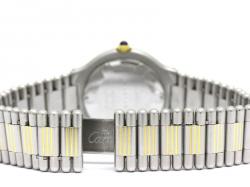 Pre Owned Cartier White Stainless Steel Must 21 Women's Wristwatch 31MM