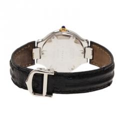Pre Owned Cartier Silver Yellow Gold and Stainless Steel Must 21 de Cartier Women's Wristwatch 28MM