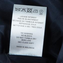 Pre Owned Carven Navy Blue Cap Sleeve A-Line Dress M