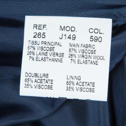 Pre Owned Carven Black Contrast Pleat Detail Belted Skirt M