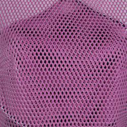Carven Pink Tricot Perforated Mesh Overlap Detail Sleeveless Dress M