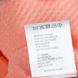 Carven Orange Textured Strapless Dress M