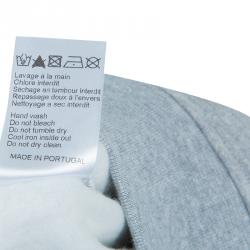 Carven Grey Chenille Embroidered Crewneck Sweatshirt S