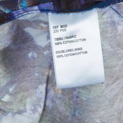 Pre Owned Carven Multicolor Jungle Print Cotton Pants M