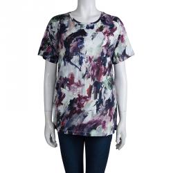 Carven Multicolor Floral Printed T-Shirt L