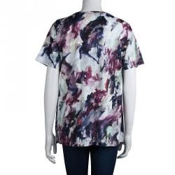 Carven Multicolor Floral Printed T-Shirt L