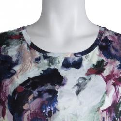 Carven Multicolor Floral Printed T-Shirt L