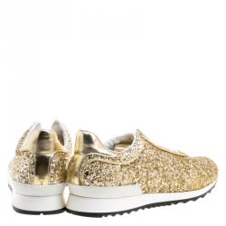 Pre Owned Casadei Limited Edition Glittered Sneakers Size 40
