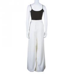 Pre Owned Malandrino White Culotte Pants M