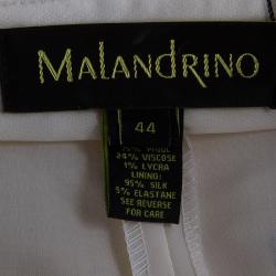 Pre Owned Malandrino White Culotte Pants M