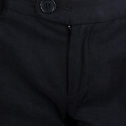 Pre Owned Catherine Malandrino Black Crochet Detail Bermuda Shorts S