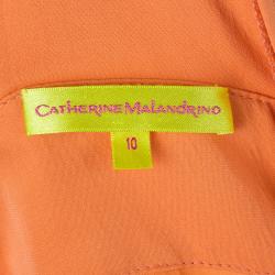 Catherine Malandrino Tangerine Strapless Jumpsuit L
