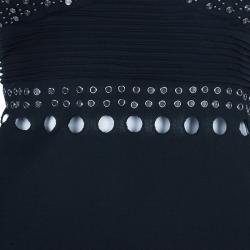 مملوكة مسبقًا Catherine Malandrino Black Embellished Mini Dress L