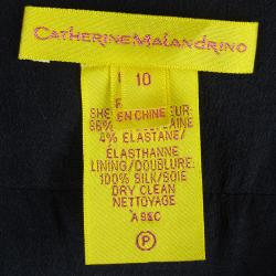 مملوكة مسبقًا Catherine Malandrino Black Embellished Mini Dress L