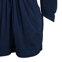 Pre Owned Catherine Malandrino Navy Wrap Detail Top M