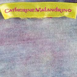 Catherine Malandrino Multicolor Printed Ruched Sleeveless Janelle Dress S