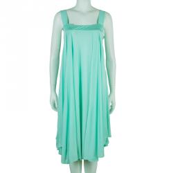 Pre Owned Celine Mint Sleeveless Jersey Dress L