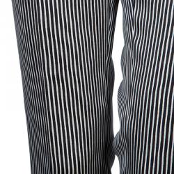Pre Owned Celine Monochrome Striped Trousers S