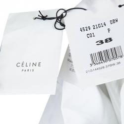 Pre Owned Celine Monochrome Striped Trousers S