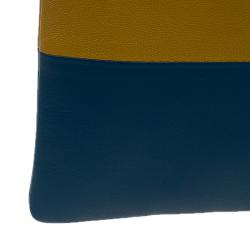 Pre Owned Celine Bi Color Leather Solo Clutch