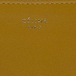 Pre Owned Celine Bi Color Leather Solo Clutch