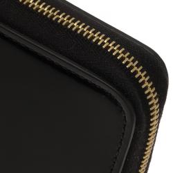 Pre Owned Celine Black Patent Continental Zip Around Wallet