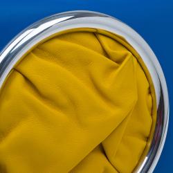 Celine Blue/Yellow Nappa Leather Eyelet Pouch