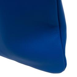 Celine Blue/Yellow Nappa Leather Eyelet Pouch