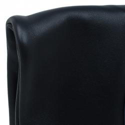 Pre Owned Celine Black Nappa Leather Eyelet Pouch