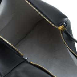 Pre Owned Celine Black Nappa Leather Eyelet Pouch