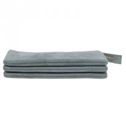 Celine Grey Suede Solo Trio Cosmetic Pouch